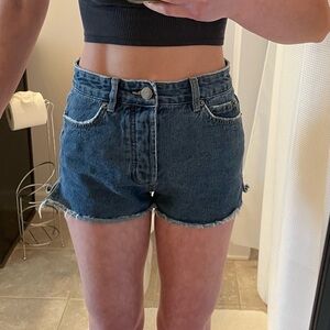 Amuse Society Shoreline Vintage Indigo Denim Shorts